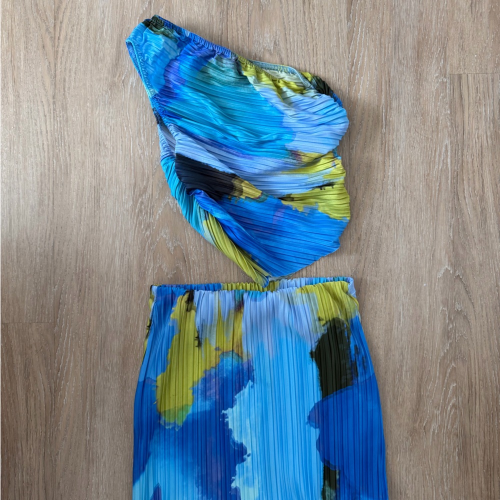 PrettyLittleThing Multicolor Pleated Bodysuit